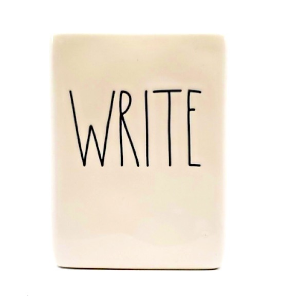Rae Dunn Other - Rae Dunn WRITE Pen Pencil Holder Artisan Collection by Magenta Ceramic 4 1/2"